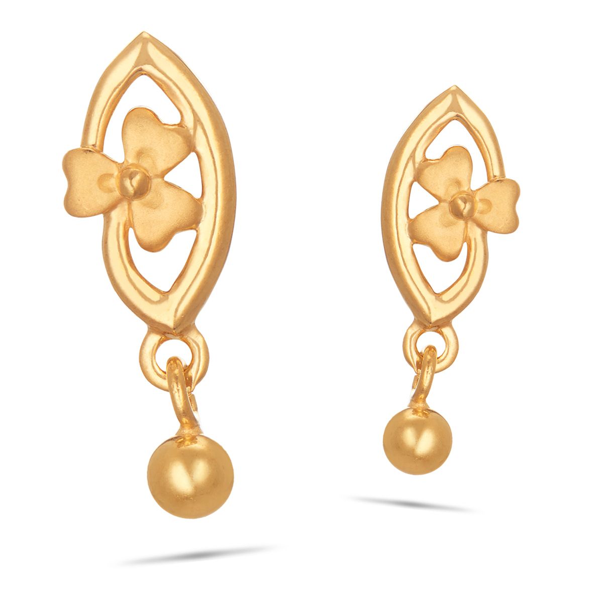 DREAMJWELL - Beautiful Matte Finish Lakshmi Design Gold Cluster Earrin –  dreamjwell