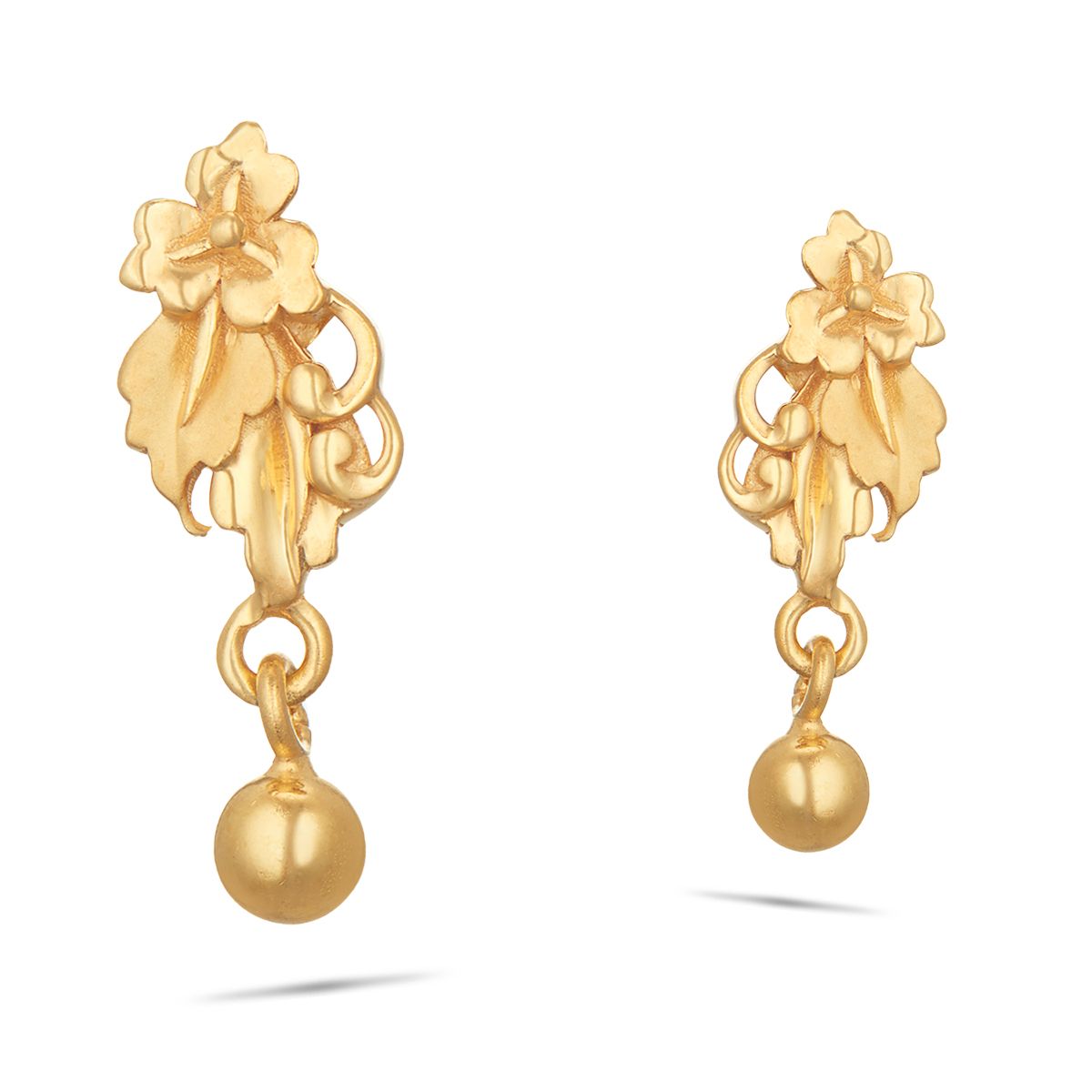 Latest Small Gold Earrings Designs | Buy 22k Gold Earrings - Kalyan