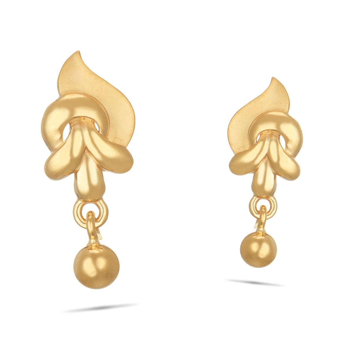 Buy 1 Gram Gold Simple Latest Daily Wear Gold Earrings Designs