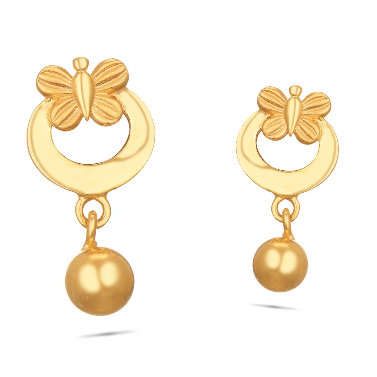 Buy 18KT Gold Kids Conch Shaped Earring - Girl Kid's Earrings