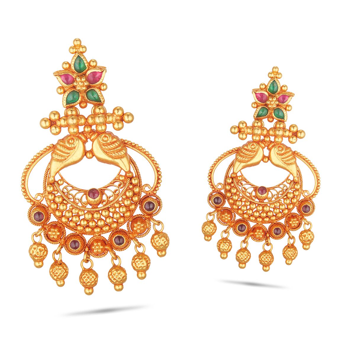 18K Gold Plated Earrings Indian Women Stud Traditional Wedding Fashion  Jewelry | eBay