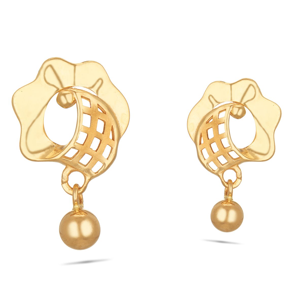 Vnox Elegant Rose Flower Stud Earrings for Women Party Wear, Gold Color  Stainless Steel Ear Gift