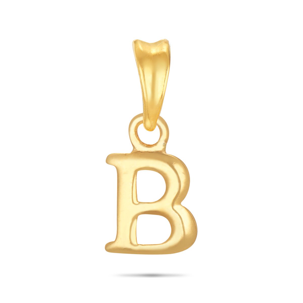24K Yellow Gold Plated letter B Pendant Women's Men's Chains Necklace 18