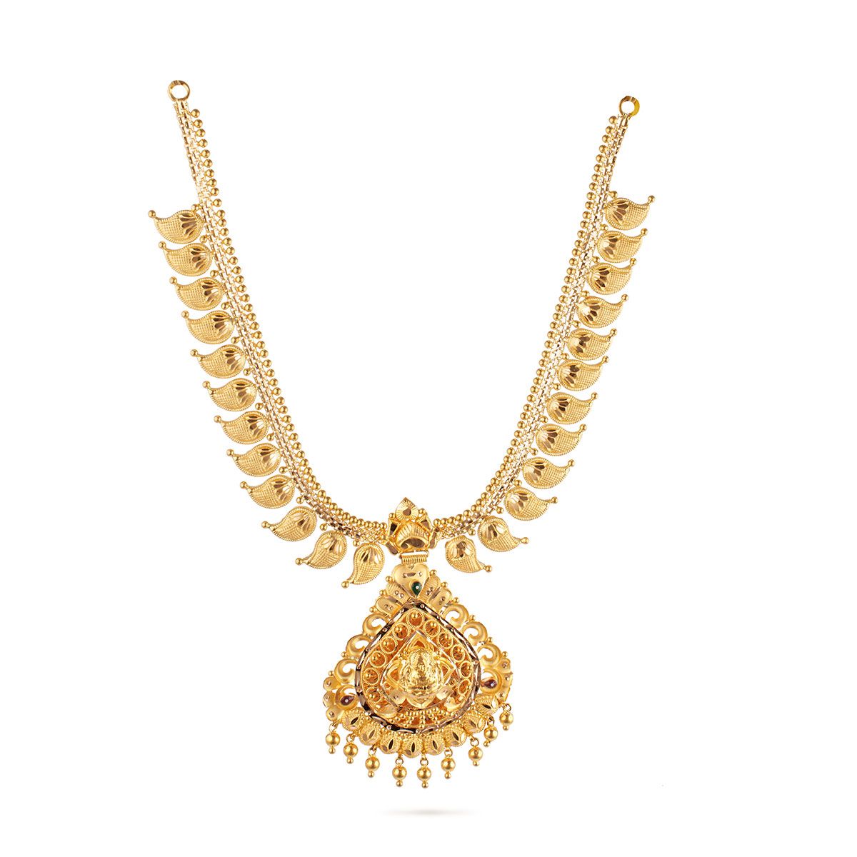 Gold Plated Rajasthani Ethnic Layered Long gold plated necklace –  Silvermerc Designs