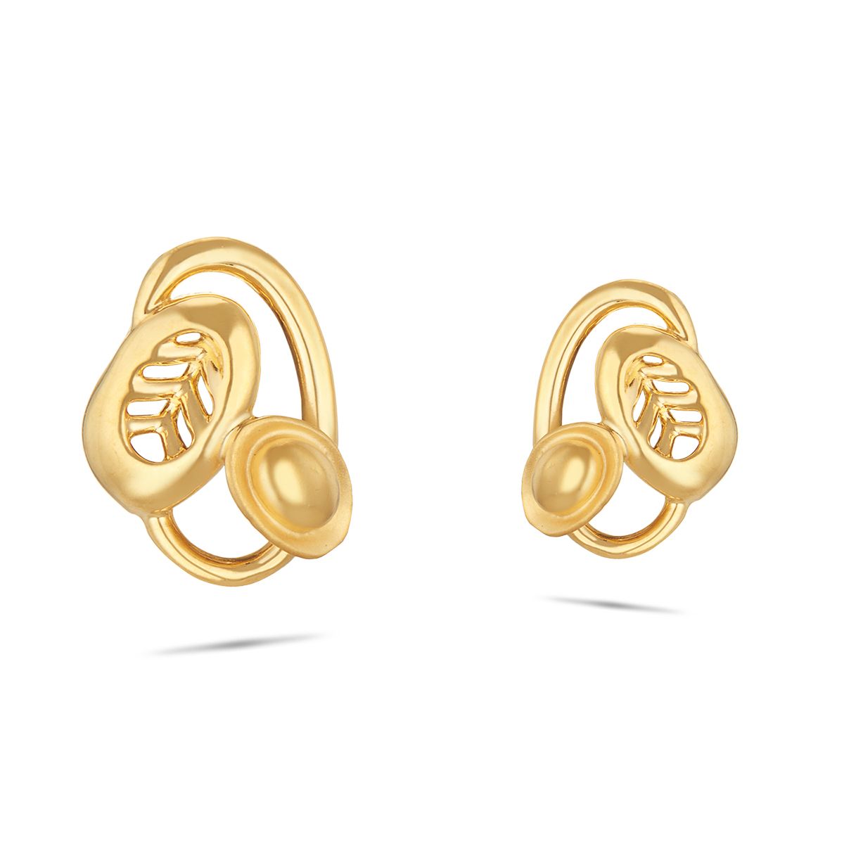 22k Gold Stud Earring Indian Handmade 22kt Fine Gold Women Earrings | eBay
