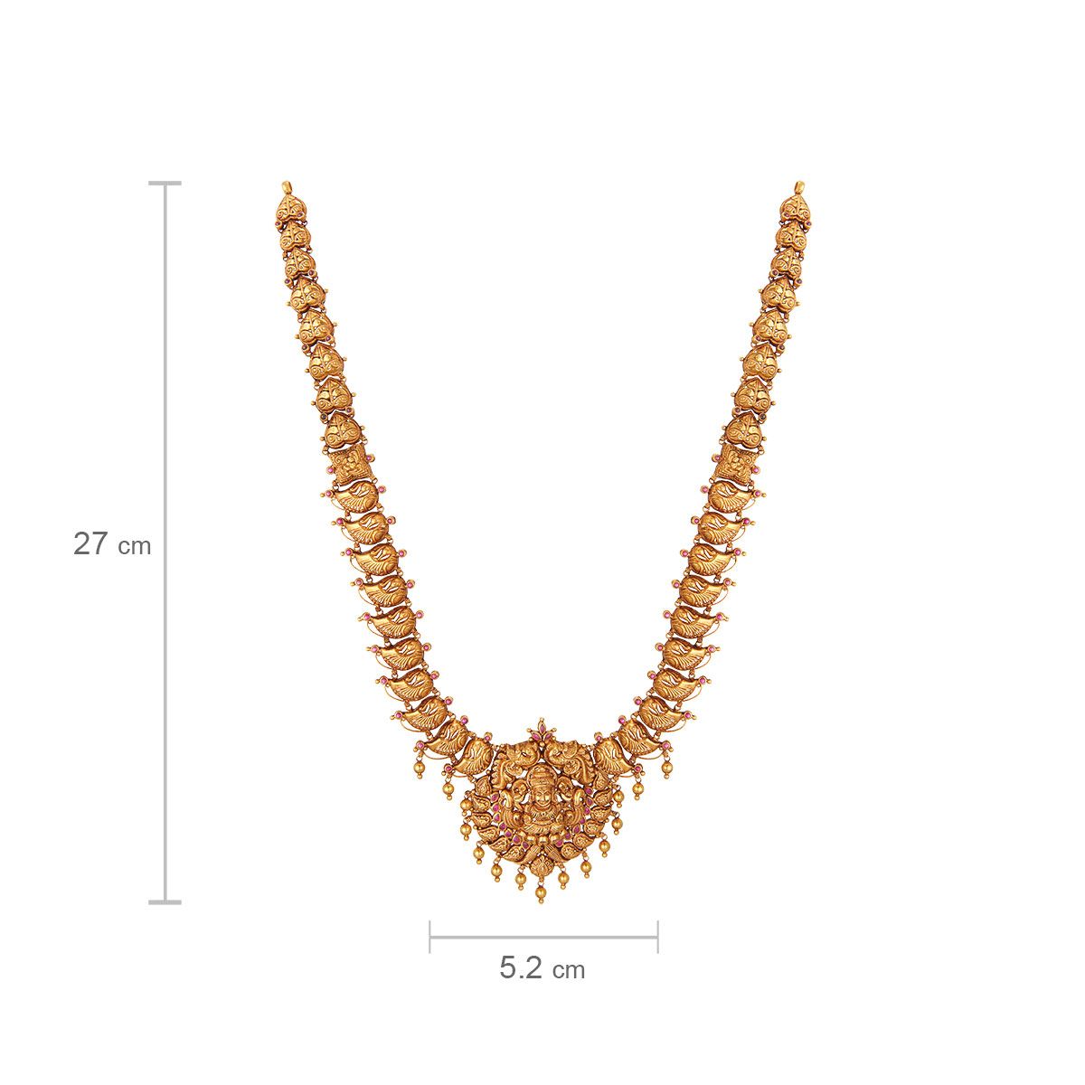 Mesmerising Nagas Antique Gold Haram