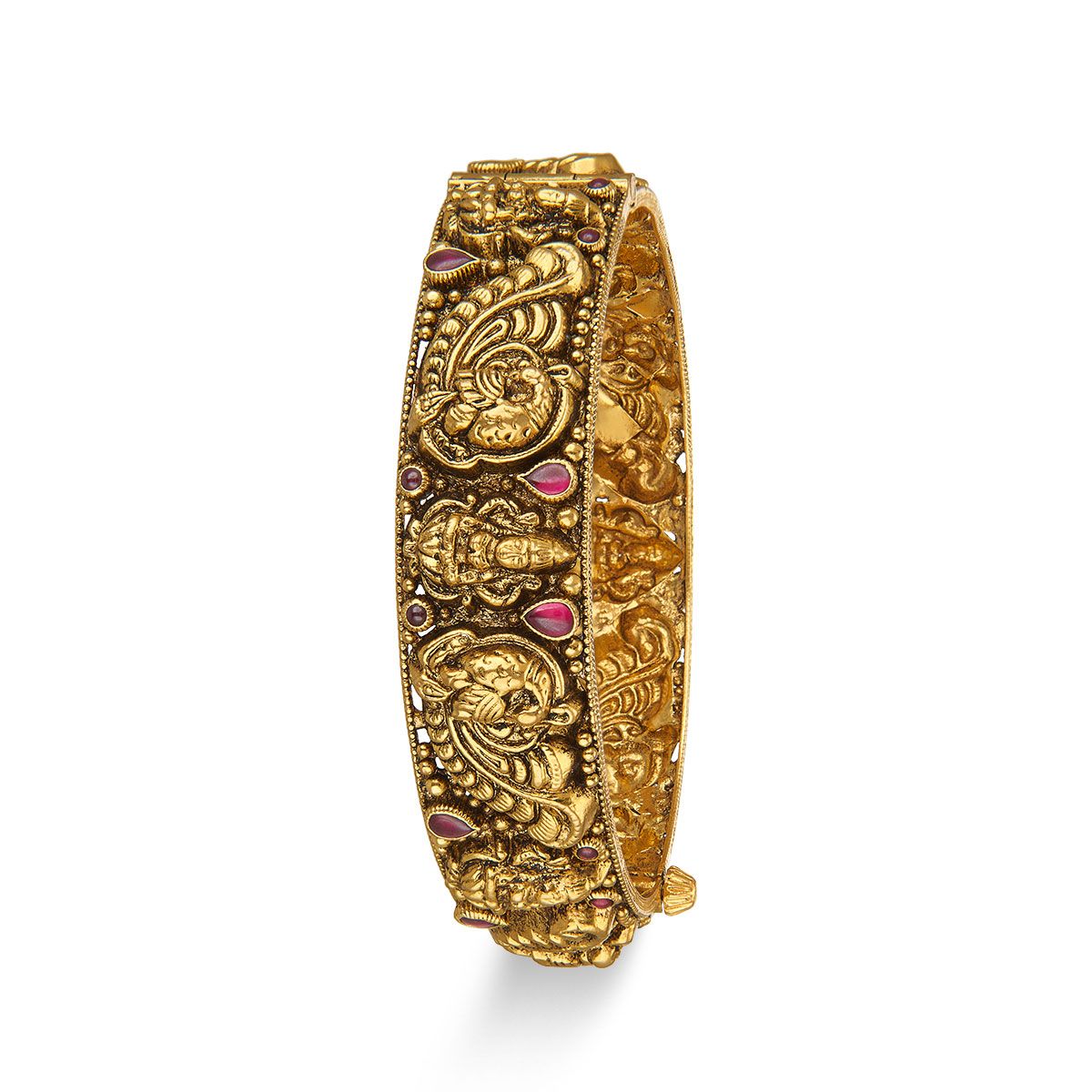 Exquisite Nagas Antique Gold Bangle