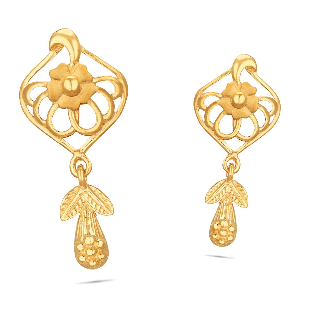 Buy TTF Gold Color Alloy Rose Flower Stud Earring For Women at Amazon.in