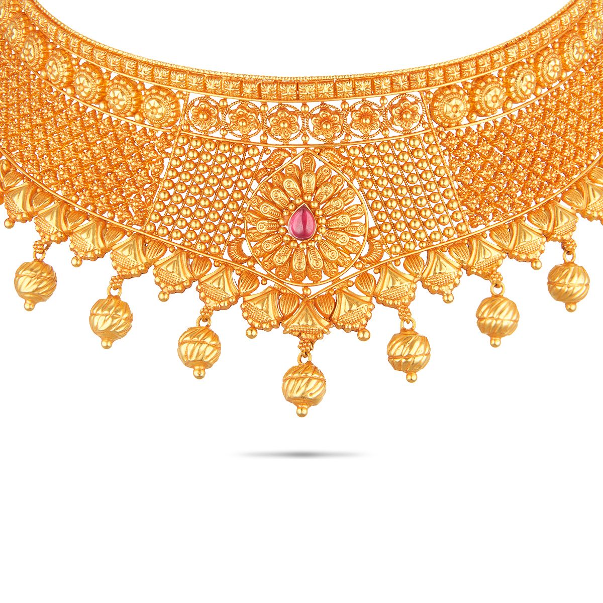 Latest Gold 20 Grams Gold Choker Designs 20 Gram Gold Choker