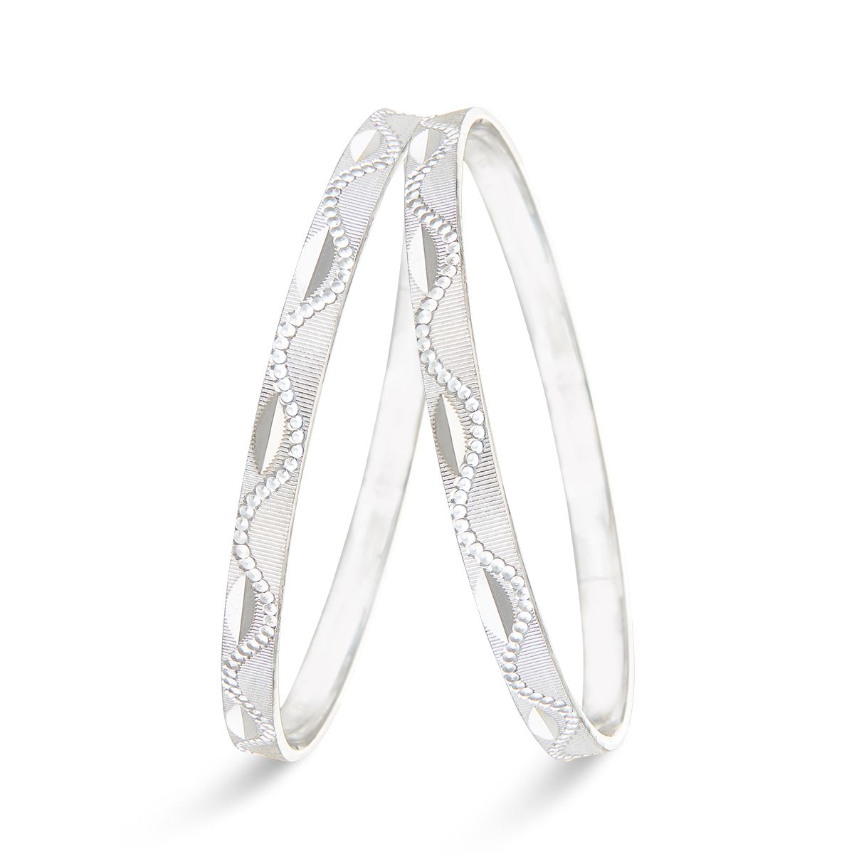 Fancy Silver Bangle