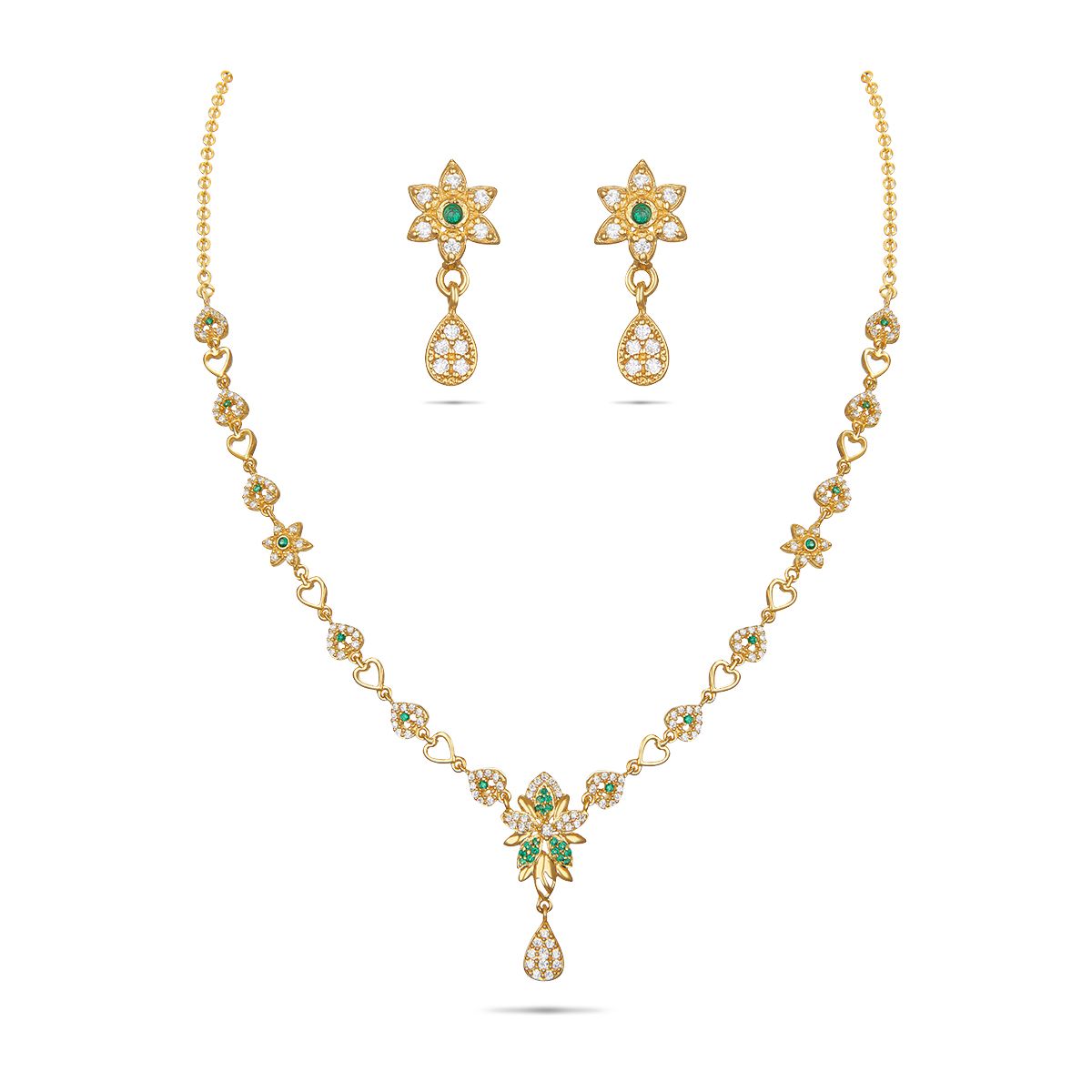 Silver Fancy Necklace Set