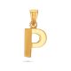 Letter P Gold Pendant