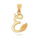 Letter E Gold Pendant