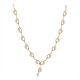 Trendy Leaf Diamond Necklace