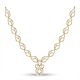 Artistic Floral Diamond Gold Necklace