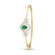 Emerald Floral Motif Diamond Gadi