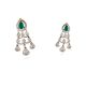 Emerald Teardrop Chandelier Earrings