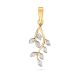 Dazzling Diamond Leaf Pendant