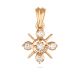 Radiant Cross Gold Diamond Pendant