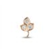 Fancy Floral Leaf Diamond Stud