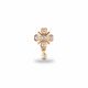 Bridal Floral Gold Diamond Stud