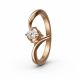 Twist Curve Solitaire Diamond Ring