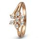 Elegant Floral Diamond Cluster Ring
