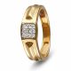 Classic Bold Diamond Gold Ring