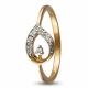 Elegand Drop Curve Diamond Ring