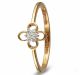 Floral Cluster Diamond Gold Ring