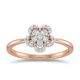 Trendy Floral Rose Diamond Ring