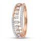 Modern Split Band Rose Diamond Ring