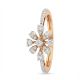 Elegant Bridal Rose Diamond Ring