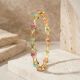 Flowing Arch Ruby Emerald Diamond Bangle