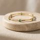 Mayura Emerald Oval Diamond Bangle