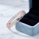 Floral Filigree Rose Diamond Bangle