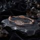 Classic Floral Rose Diamond Bangle