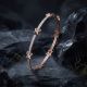 Elegant Marked Rose Diamond Bangle
