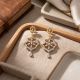 Regal Arch Diamond Drop Earrings