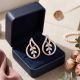 Celestial Eye Diamond Rose Stud Earrings