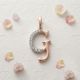 Radiant Monogram G Rose Diamond Pendant