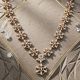 Floral Rose Gold Diamond Necklace