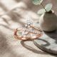 Floral Petal Marquise Rose Diamond Ring