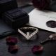 Regal Chevron Pear Diamond Ring