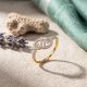 Dual Loop Leaf Diamond Ring