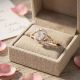 Marquise Spiral Cluster Diamond Ring