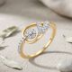 Majestic Floral Contour Diamond Ring
