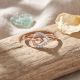 Dewdrop Rose Leaf Diamond Ring