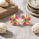 Heritage Ruby Emerald Blossom Stud Earrings