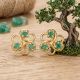 Mayura Emerald Diamond Stud Earrings